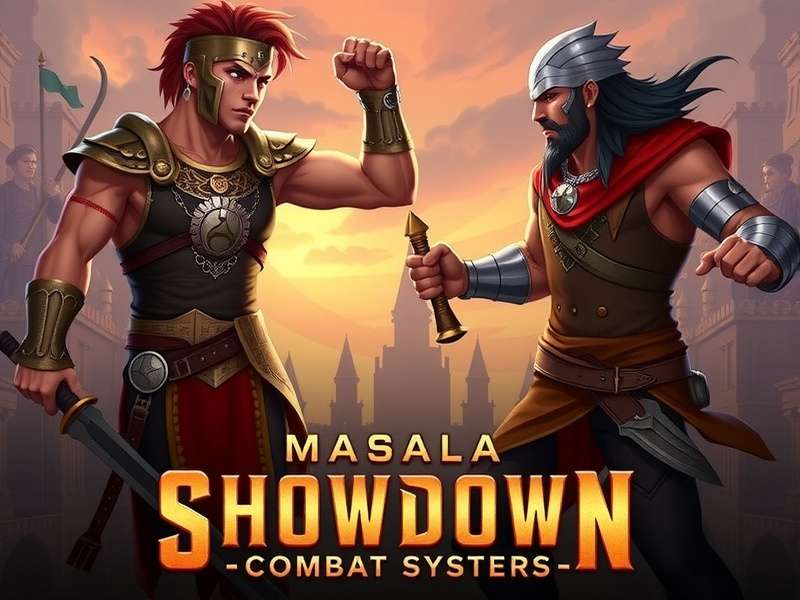 Demonstration of the combo-based fighting mechanics Masala Warriors Showdown Combat System
